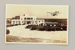 Image: postcard: Pan American Airways, Sikorsky S-40, International Pan American Airport