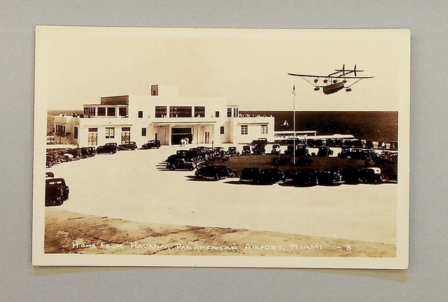 Postcard: Pan American Airways, Sikorsky S-40, International Pan American Airport