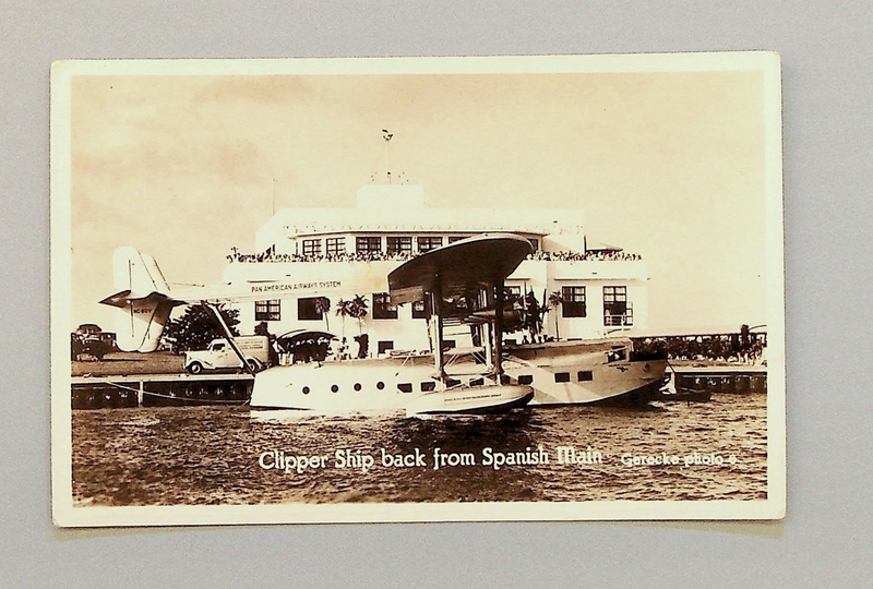 Image: postcard: Pan American Airways, Sikorsky S-40, International Pan American Airport