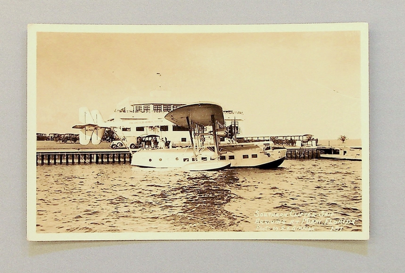 Image: postcard: Pan American Airways, Sikorsky S-40, International Pan American Airport