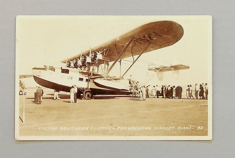 Image: postcard: Pan American Airways, Sikorsky S-40, International Pan American Airport