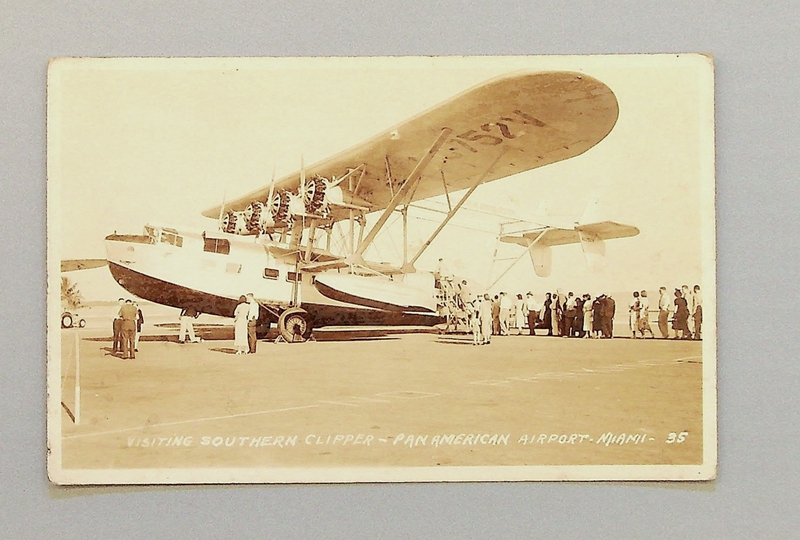Image: postcard: Pan American Airways, Sikorsky S-40, International Pan American Airport