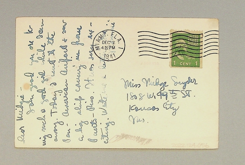 Image: postcard: Pan American Airways, Sikorsky S-42