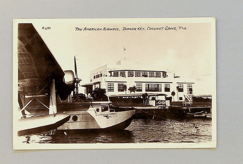 Image: postcard: Pan American Airways, Sikorsky S-42, International Pan American Airport