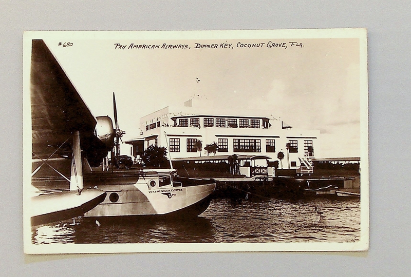 Image: postcard: Pan American Airways, Sikorsky S-42, International Pan American Airport