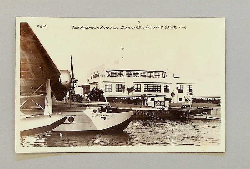 Image: postcard: Pan American Airways, Sikorsky S-42, International Pan American Airport