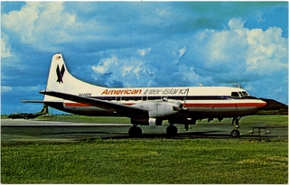 Image: postcard: American Inter-Island Airlines, Convair 440 Metropolitan