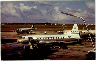 Image: postcard: Lineas Aereas Costarricenses , S. C. (LACSC), Convair CV-340