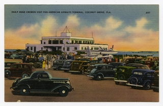 Image: postcard: Pan American Airways, Pan American Airways Terminal