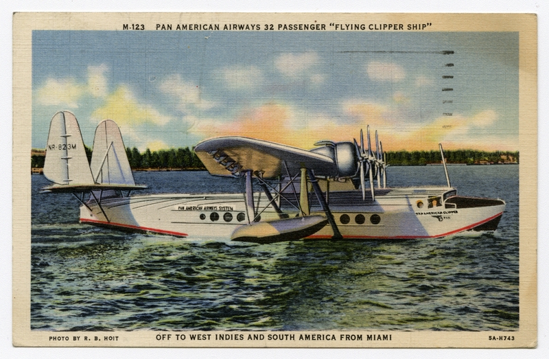 Image: postcard: Pan American Airways, Sikorsky S-42 West Indies Clipper