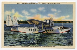Image: postcard: Pan American Airways, Sikorsky S-42 West Indies Clipper