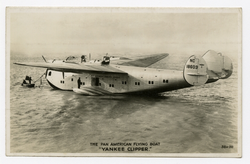 Image: postcard: Pan American Airways, Boeing 314 Yankee Clipper