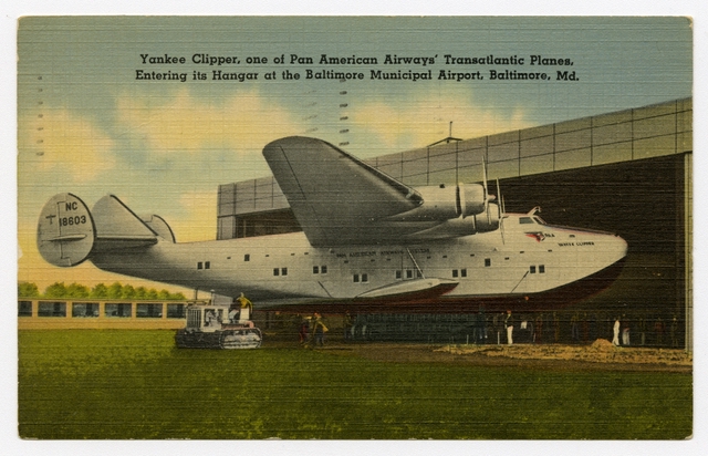 Postcard: Pan American Airways System, Boeing 314 Yankee Clipper