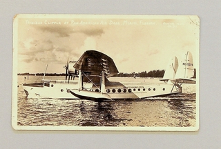 Image: postcard: Pan American Airways, Sikorsky S-42A Jamaica Clipper