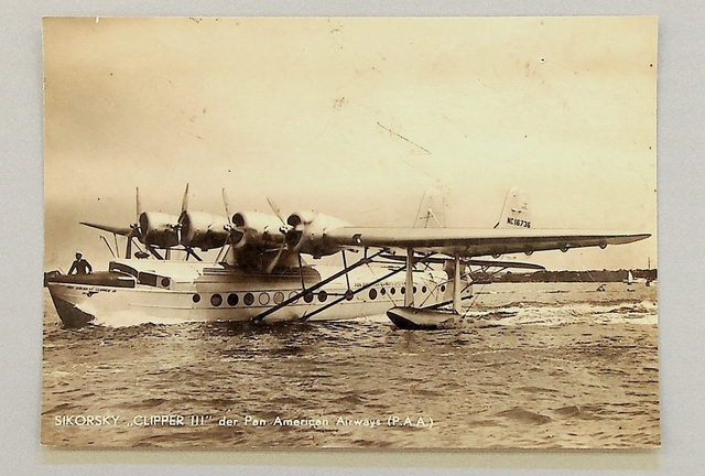 Postcard: Pan American Airways, Sikorsky S-42B Bermuda Clipper