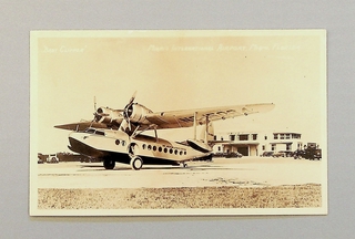 Image: postcard: Pan American Airways, Sikorsky S-43, Miami International Airport