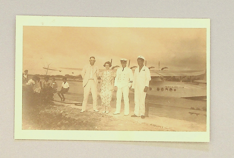 Image: postcard: Pan American Airways, Sikorsky S-42, Juan and Betty Trippe, Guam