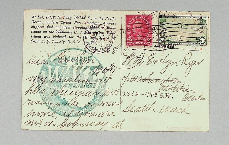 Image: postcard: Pan American Airways, Wake Island