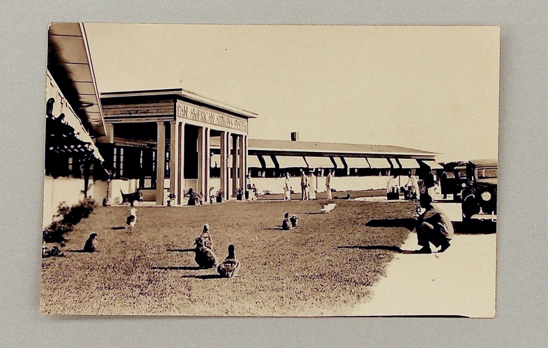 Image: postcard: Pan American Airways, Pan American Airways Inn, Midway Island