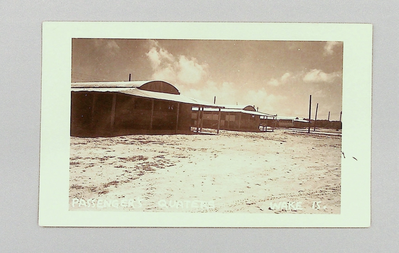 Image: postcard: Pan American Airways, Wake Island, passengers’ quarters