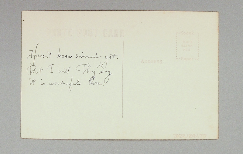 Image: postcard: Pan American Airways, Wake Island, swimming hole