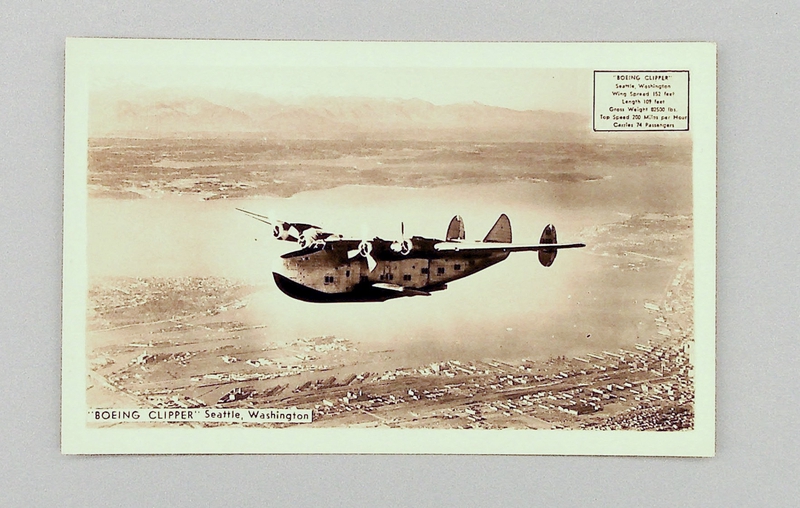 Image: postcard: Pan American Airways, Boeing 314 Clipper