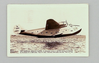 Image: postcard: Pan American Airways, Boeing 314 American Clipper