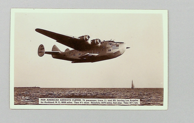 Postcard: Pan American Airways, Boeing 314 California Clipper