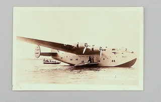 Image: postcard: Pan American Airways, Boeing 314 Atlantic Clipper