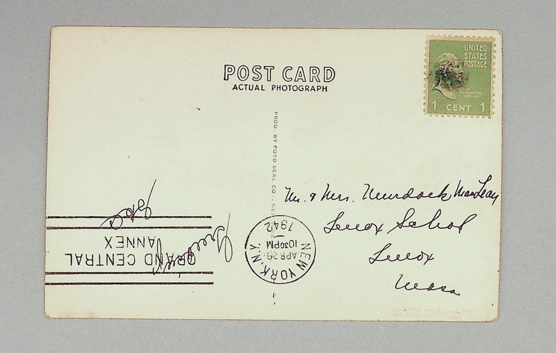 Image: postcard: Pan American Airways, New York Municipal Airport - La Guardia Field, Boeing 314 Clipper