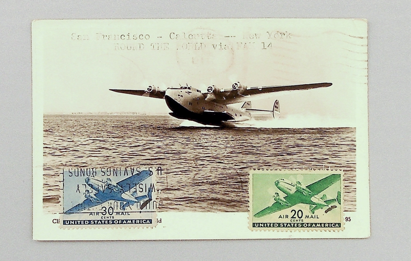 Image: postcard: Pan American Airways, Boeing 314 Atlantic Clipper