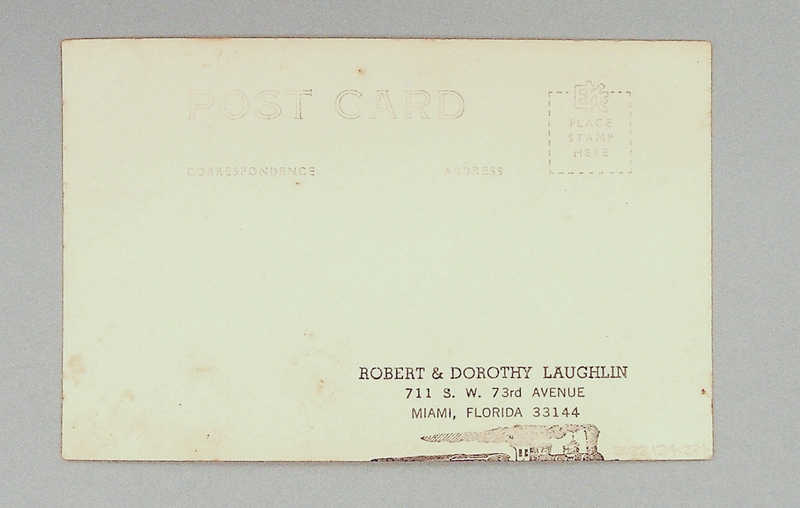 Image: postcard: Pan American Airways, Globe of the Earth, International Pan American Airport