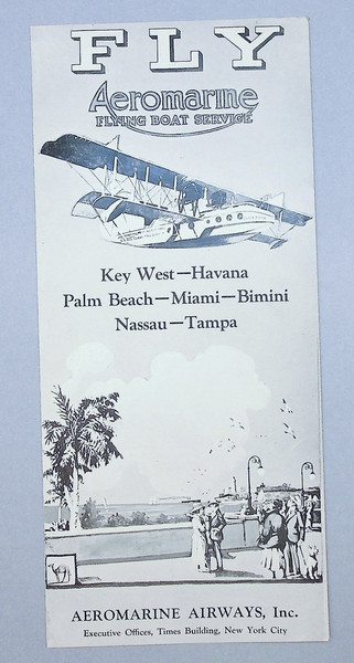 Image: fare schedule: Aeromarine Airways