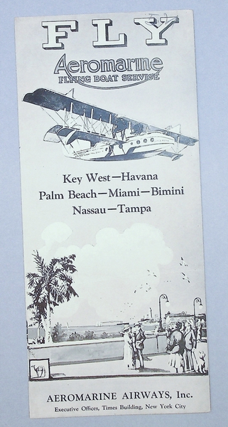 Image: fare schedule: Aeromarine Airways