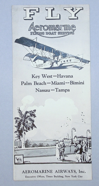 Image: fare schedule: Aeromarine Airways