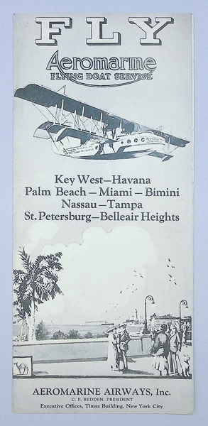 Image: fare schedule: Aeromarine Airways