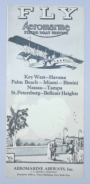 Image: fare schedule: Aeromarine Airways