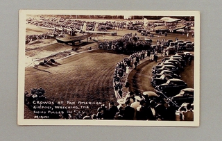 Image: postcard: Pan American Airways, Sikorsky S-42, Pan American Airport