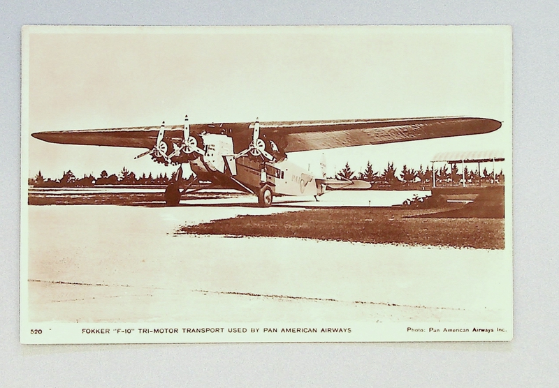 Image: postcard: Pan American Airways, Fokker F-10