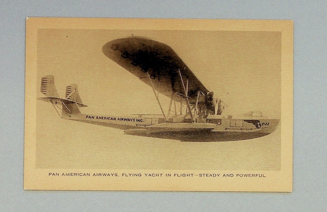 Postcard: Pan American Airways, Consolidated Commodore