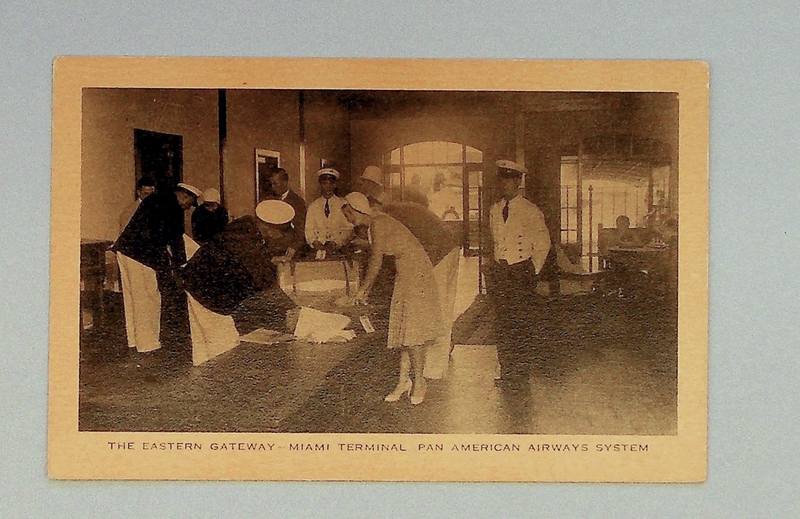 Image: postcard: Pan American Airways, Pan American Field, Miami terminal