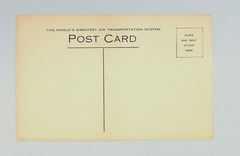 Image: postcard: Pan American Airways, Pan American Field, Miami terminal