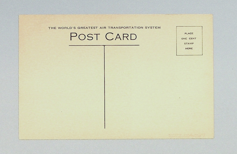 Image: postcard: Pan American Airways, Pan American Field, Miami terminal