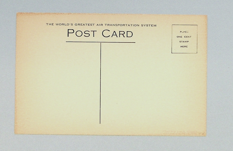 Image: postcard: Pan American Airways, Fokker F.10