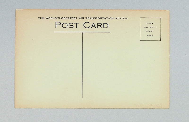 Image: postcard: Pan American Airways, Fokker F.10