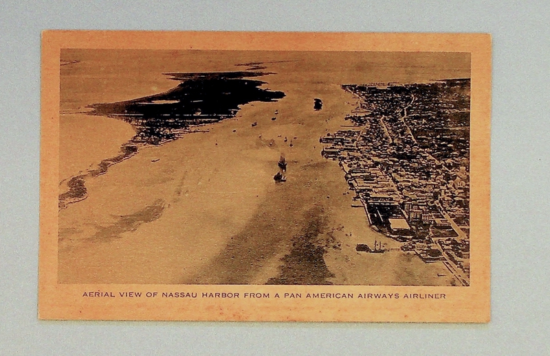 Image: postcard: Pan American Airways, Nassau Harbor