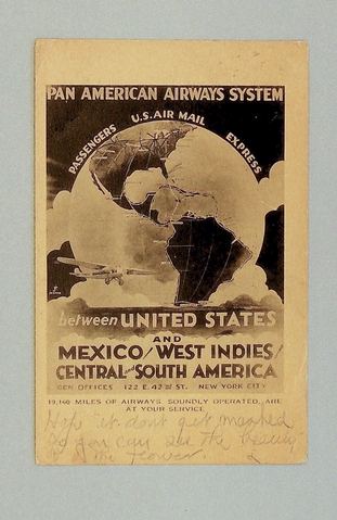 Postcard: Pan American Airways System