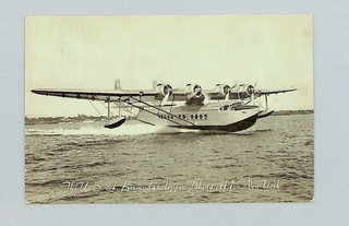 Image: postcard: Pan American Airways, Sikorsky S-42B Bermuda Clipper