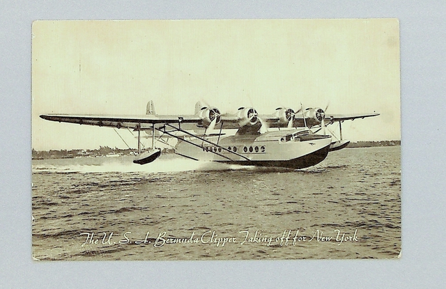 Postcard: Pan American Airways, Sikorsky S-42B Bermuda Clipper