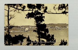 Image: postcard: Pan American Airways, Hamilton Harbor, Bermuda
